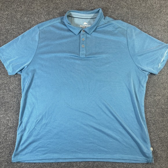 Tommy Bahama Other - Tommy Bahama Polo Shirt 3XL Blue Performance Golf Short Sleeve Modal Blend